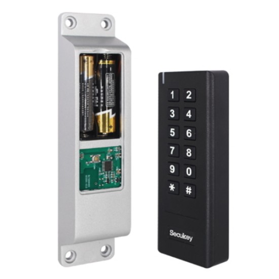 Secukey WS1-A KIT Ασύρματη Ηλεκτρική Κλειδαριά Λειτουργεί με Μπαταρίες Ασφαλείας Με Ηλεκτροπύρο Black