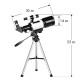 Tuscom F30070M Διοπτρικό Τηλεσκόπιο με Τρίποδο και Zoom 150x Tuscom F30070M Διοπτρικό Τηλεσκόπιο με Τρίποδο και Zoom 150x
