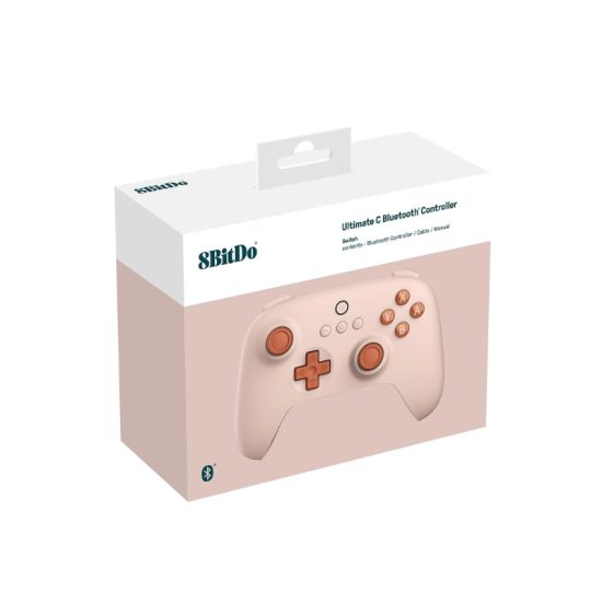  8BitDo Ultimate C Bluetooth Gamepad για Nintendo Switch(Έλεγχος Κίνησης 6 Αξόνων/Δόνηση Rumble) - Orange