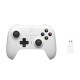 8Bitdo Ultimate with Charging Dock Ασύρματο Gamepad για Android / IOS / PC White