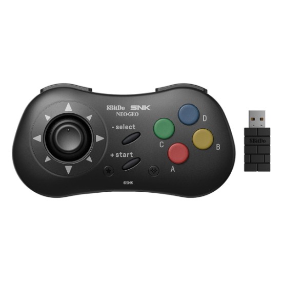 8Bitdo NEOGEO Ασύρματο Wireless Gamepad για Android / PC (RET00371) Μαύρο