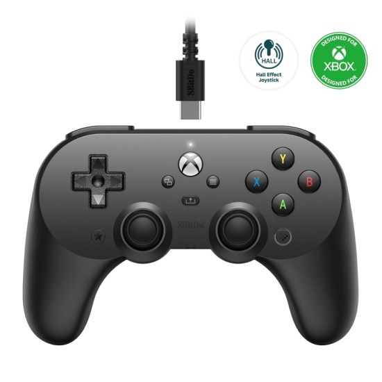 8Bitdo Pro 2 Ενσύρματο Gamepad για PC / Xbox One / Xbox Series Black