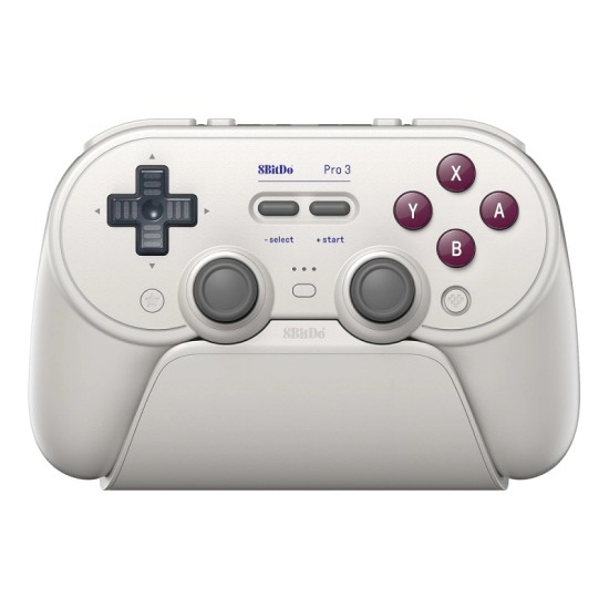 8BitDo Pro 3 Bluetooth Gamepad με Charging Dock (2.4G/BT/USB) για Switch(1&2)/Windows/Android/Apple/SteamOS – G Classic
