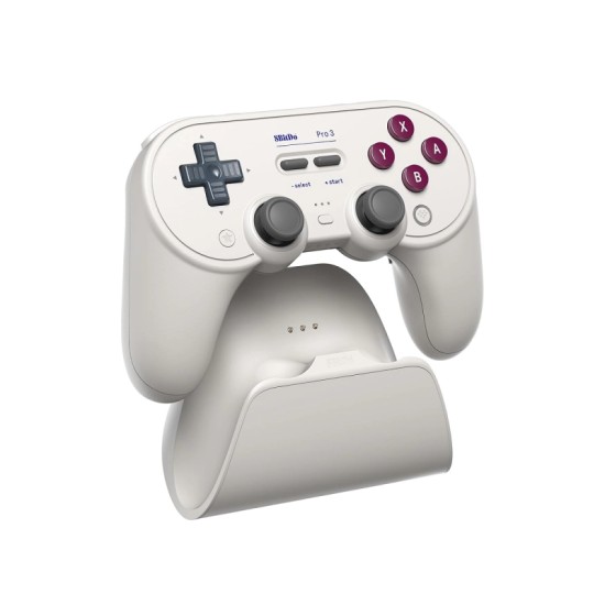 8BitDo Pro 3 Bluetooth Gamepad με Charging Dock (2.4G/BT/USB) για Switch(1&2)/Windows/Android/Apple/SteamOS – G Classic