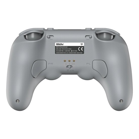 8BitDo Pro 3 Bluetooth Gamepad με Charging Dock (2.4G/BT/USB) για Switch(1&2)/Windows/Android/Apple/SteamOS – Gray