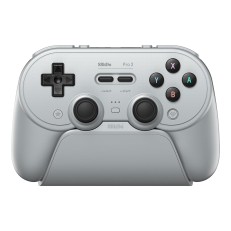 8BitDo Pro 3 Bluetooth Gamepad με Charging Dock (2.4G/BT/USB) για Switch(1&2)/Windows/Android/Apple/SteamOS – Gray 8BitDo Pro 3 Bluetooth Gamepad με Charging Dock (2.4G/BT/USB) για Switch(1&2)/Windows/Android/Apple/SteamOS – Gray