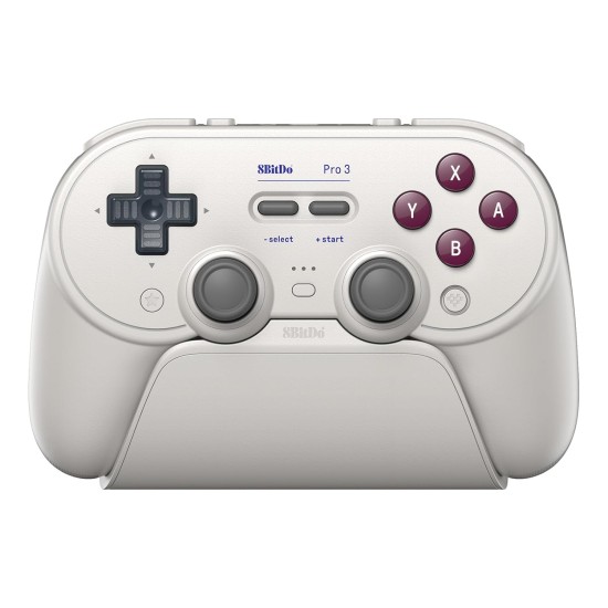 8BitDo Pro 3 Bluetooth Gamepad με Charging Dock (2.4G/BT/USB) για Switch(1&2)/Windows/Android/Apple/SteamOS – G Classic