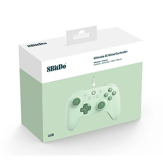 8BitDo Ultimate 2C Wired Controller Green