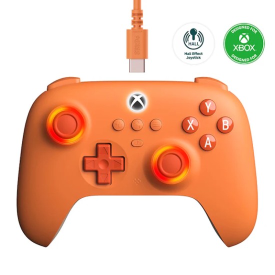 8BitDo Ultimate C Wired Controller for Xbox (Xbox Series X|S, One, Windows 10 and above) Orange