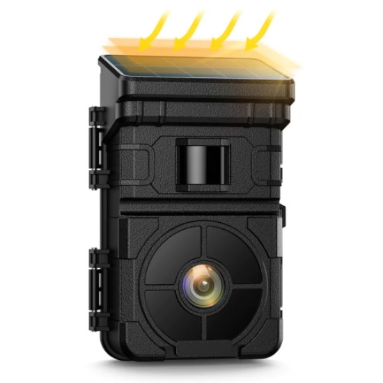 Campark TC15 Κάμερα Καταγραφής 24MP (1080P) με 2500mAh Μπατ Λιθίου και Ηλιακό Πάνελ