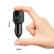 Criacr V5.0 Bluetooth FM Transmitter για Αυτοκίνητο (QuickCharge 3.0/2 USB/7 RGB Χρώματα) Silver