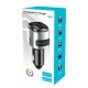 Criacr V5.0 Bluetooth FM Transmitter για Αυτοκίνητο (QuickCharge 3.0/2 USB/7 RGB Χρώματα) Silver