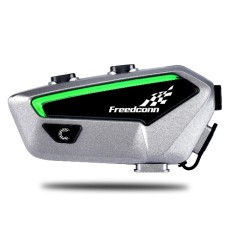 FreedConn FX Ενδοεπικοινωνία (Μπατ. 1100mAh/Αδιάβροχο IP67) Μονή για Κράνος Μηχανής Bluetooth 5.0 2000m για έως 8 χρήστες Silver FreedConn FX Ενδοεπικοινωνία (Μπατ. 1100mAh/Αδιάβροχο IP67) Μονή για Κράνος Μηχανής Bluetooth 5.0 2000m για έως 8 χρήστες Silver