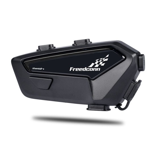 FreedConn FX Pro Ενδοεπικοινωνία Μονή για Κράνος Μηχανής Bluetooth Mesh 1200m έως 6 χρήστες (Φων. Εντολές/Ήχος Sony/Μπατ. 1100mAh/IP67/AI Noise Reduc.)