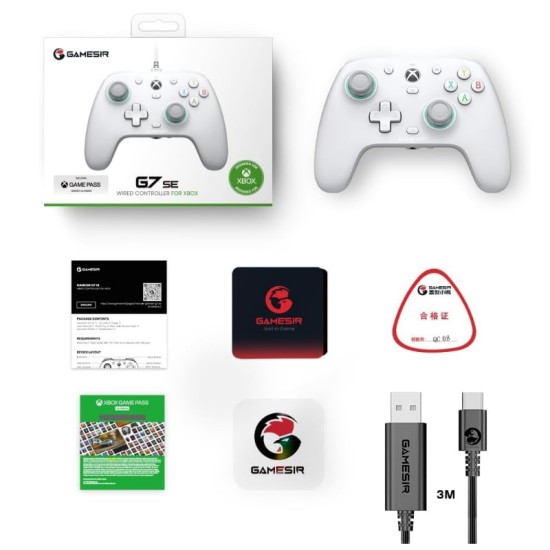 Gamesir G7 SE Ενσύρματο Gamepad για PC / Xbox One / Xbox Series Λευκό