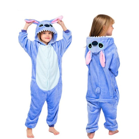 Giggles P91 Παιδική Πυτζάμα Stitch Unisex Γαλάζια