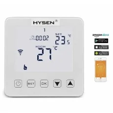 Hysen Hysen HY08-1 Ψηφιακός Θερμοστάτης Χώρου Smart με Οθόνη Αφής και Wi-Fi Λευκός