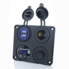 Kewig SP11 Πάνελ με Ψηφιακό Βολτόμετρο, 2 X USB, Αναπτήρα και Πλήκτρο (ON-OFF) (Θαλάσσια/Σκάφη/Αυτοκίνητα/Τρακτέρ) Kewig SP11 Πάνελ με Ψηφιακό Βολτόμετρο, 2 X USB, Αναπτήρα και Πλήκτρο (ON-OFF) (Θαλάσσια/Σκάφη/Αυτοκίνητα/Τρακτέρ)