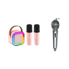 Παιχνιδολαμπάδα Skysonic K8 Καραόκε Ηχείο και 2 Μικρόφωνα με Λαμπάδα Μικρόφωνο (Ροζ) Παιχνιδολαμπάδα Skysonic K8 Καραόκε Ηχείο και 2 Μικρόφωνα με Λαμπάδα Μικρόφωνο (Ροζ)