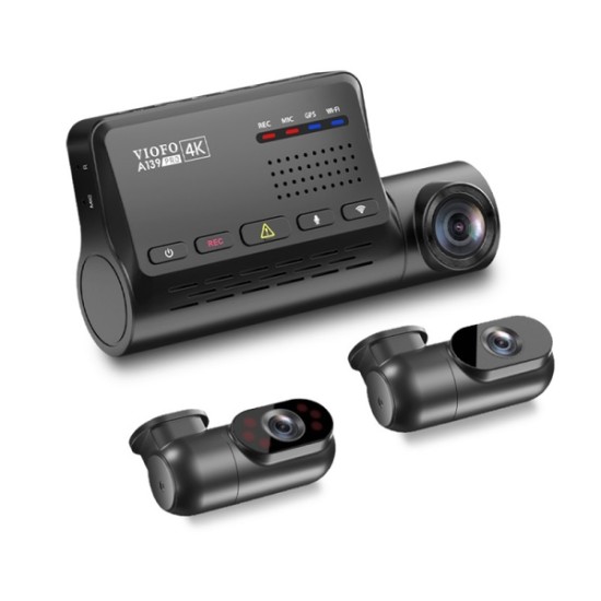 Viofo A139 PRO 3CH Τριπλή Κάμερα Αυτοκινήτου 4K HDR με GPS και 5GHZ WI-FI Viofo A139 PRO 3CH Τριπλή Κάμερα Αυτοκινήτου 4K HDR με GPS και 5GHZ WI-FI