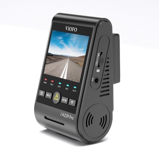 Viofo A229 Pro Κάμερα Dash Αυτοκινήτου DVR με Φωνητικές Εντολές (4K HDR/Sony Starvis 2/Φωνητική Εντολή/GPS/WiFi/LCD 2.4")