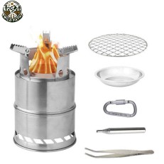 Wild Path Φορητό Σετ Ατσάλινης Εστίας Μαγειρέματος για Camping 14x14cm (WP-01867) Wild Path Φορητό Σετ Ατσάλινης Εστίας Μαγειρέματος για Camping 14x14cm (WP-01867)