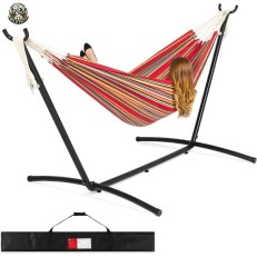 Wild Path Υπέρδιπλη Αιώρα με Μεταλλική Βάση Υφασμάτινη 250x165cm (WP-01381) Red Wild Path Υπέρδιπλη Αιώρα με Μεταλλική Βάση Υφασμάτινη 250x165cm (WP-01381) Red