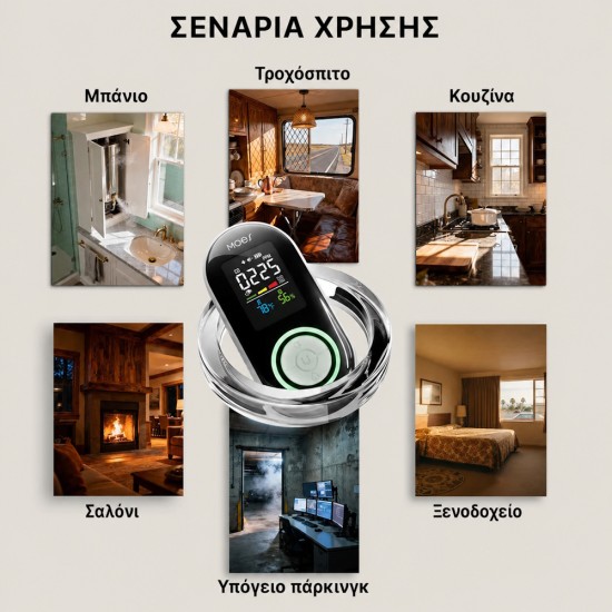 MOES Αυτόνομος Ανιχνευτής Mονοξειδίου του Άνθρακα και Διαρροής Αερίου 5-σε-1 (LCD και Backup Μπαταρία) MOES Αυτόνομος Ανιχνευτής Mονοξειδίου του Άνθρακα και Διαρροής Αερίου 5-σε-1 (LCD και Backup Μπαταρία)