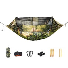 Kepeak Αιώρα-Σκηνή Διπλή με Κουνουπιέρα Αυτόματη και Μπανέλες Αλουμινίου 260x140cm - Camo CM015MSQAU