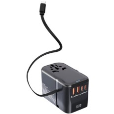 RRtravel HHT907 65W GAN Αντάπτορας Πρίζας από Universal σε Universal με 4 Θύρες (Καλώδιο Type-C/ 2xUSB / 2xType-C) USA EU UK AU US (Black) RRtravel HHT907 65W GAN Αντάπτορας Πρίζας από Universal σε Universal με 4 Θύρες (Καλώδιο Type-C/ 2xUSB / 2xType-C) USA EU UK AU US (Black)