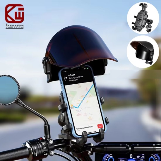 Kewig M26s Αντικραδασμική Βάση Κινητού (5.4”έως 7.2”) για Μηχανή με Σκίαστρο/Κάλυμμα (Για Τιμόνι)