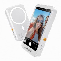 Lemorele R600 Pro Ασύρματη Οθόνη Selfie με Μαγνητική Στήριξη MagSafe (WiFi & Bluetooth) White