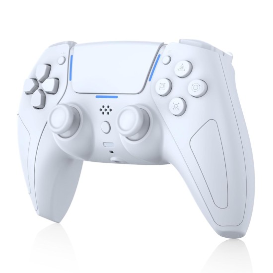 LevelUp Phantom X Ασύρματο Bluetooth Controller για PS5 / PC / Android / iOS με Hall Effect Μοχλούς, Δόνηση & LED Light Bar – Frost White