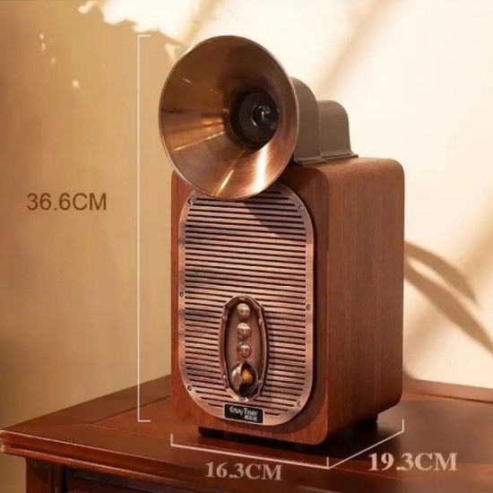 Old Street Audio AS81 Ασύρματο Ηχείο Retro Ξύλινο (30W/Μπαταρία 4000mAh/Bluetooth 5.4/USB/TF/FM Radiο/TWS)