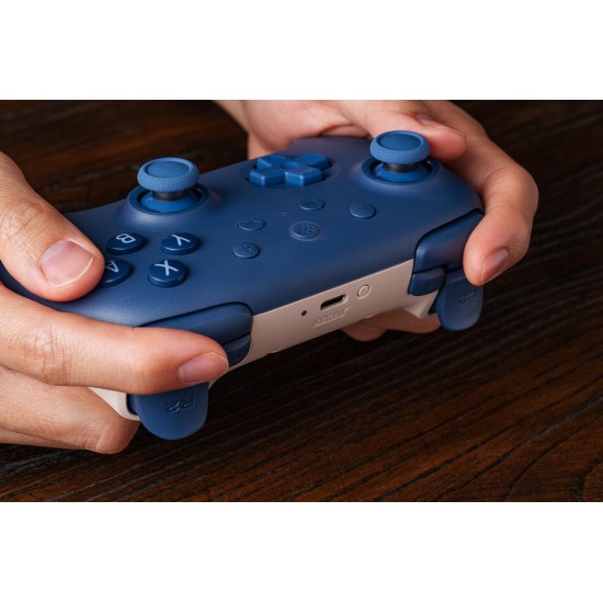 8BitDo Ultimate 2C Bluetooth Controller για Switch (Hall Effect Μοχλοί/Δόνηση Rumble/Turbo) Dark Blue