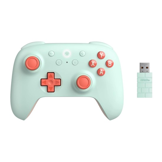 8BitDo Ultimate 2C Wireless Controller για Windows/Android (1000Hz/Hall Effect Μοχλοί & Triggers/Προγραμματιζόμενα Πλήκτρα) - Mint