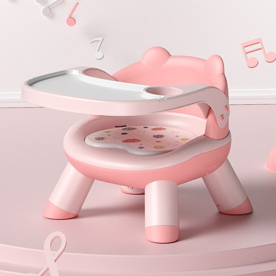Giggles & Co. Baby Dining Chair με Αποσπώμενο Τραπεζάκι για Σίτιση & Παιχνίδι (Ροζ)