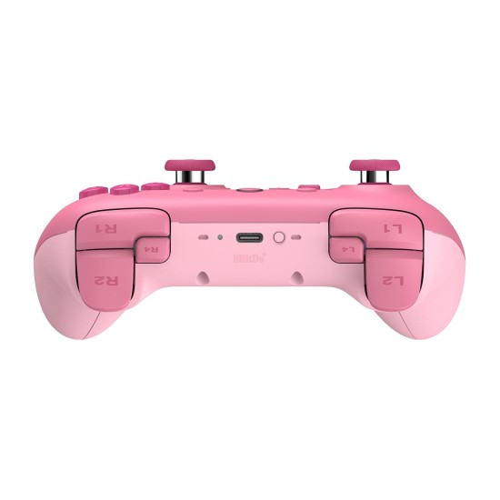 8BitDo Ultimate 2C Bluetooth Controller για Switch (Hall Effect Μοχλοί/Δόνηση Rumble/Turbo) Pink