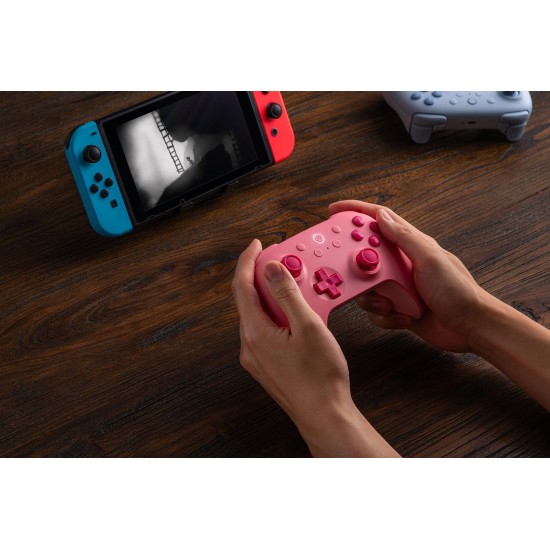 8BitDo Ultimate 2C Bluetooth Controller για Switch (Hall Effect Μοχλοί/Δόνηση Rumble/Turbo) Pink