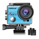 Campark ACT74A-Blue Action Camera (4K/20MP/EIS/2" Screen/WiFi/2 Μπατ./Χειριστήριο Βραχιόλι)