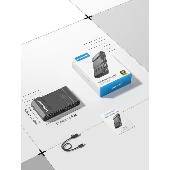 Lemorele AC09 Capture Card HDMI σε USB 3.0 με 4K Passthrough για OBS