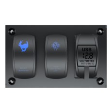 Kewig SP6 Πάνελ με 2 Αδιάβροχους Διακόπτες και Βολτόμετρο (Θαλάσσια Σκάφη/Αυτοκίνητα/Τρακτέρ) Kewig SP6 Πάνελ με 2 Αδιάβροχους Διακόπτες και Βολτόμετρο (Θαλάσσια Σκάφη/Αυτοκίνητα/Τρακτέρ)