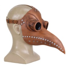 Μάσκα Μαύρου Θανάτου Γιατρού Πανούκλας Καφέ OEM-061022  Μάσκα Μαύρου Θανάτου Γιατρού Πανούκλας Καφέ OEM-061022