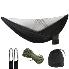 Kepeak Αιώρα Διπλή με Κουνουπιέρα Αυτόματη 260x140cm - Μαύρη BL007MSQAU