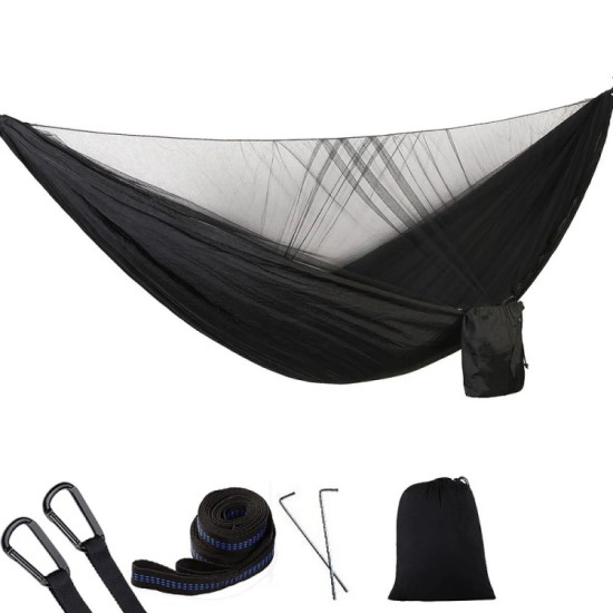 Kepeak Αιώρα Διπλή με Κουνουπιέρα 260x140cm - Μαύρη BL007MSQAU Kepeak Αιώρα Διπλή με Κουνουπιέρα 260x140cm - Μαύρη BL007MSQAU