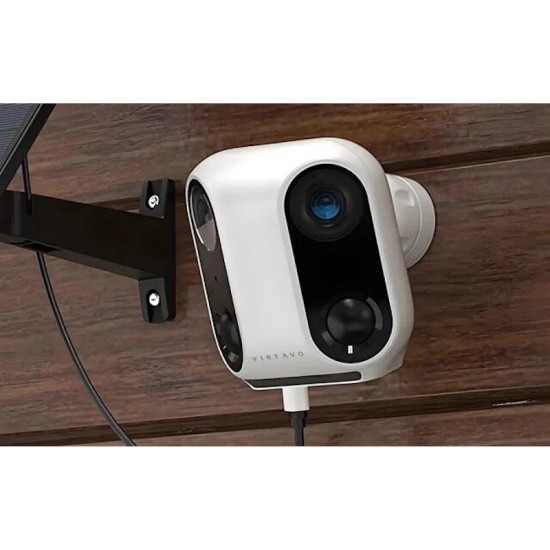 Virtavo PandaVista DualEyes Κάμερα Ασφαλείας WiFi Εξωτερικού Χώρου (2x2MP / 160° / Ηλιακή Τροφοδοσία / AI Ανίχνευση / IP66)