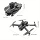 Toysky S182GPS Drone 4K Κάμερα με χειριστήριο με Οθόνη 4,5" (5G WiFi/Αποφυγή Εμποδίων)