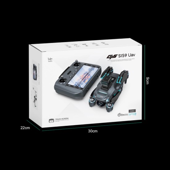 Toysky S159 GPS Drone 6-Axis 4K Κάμερα με χειριστήριο με Οθόνη (5G WiFi/Αποφυγή Εμποδίων) - Λευκό