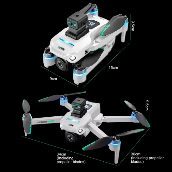 Toysky S159 GPS Drone 6-Axis 4K Κάμερα με χειριστήριο με Οθόνη (5G WiFi/Αποφυγή Εμποδίων) - Λευκό