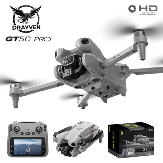 Drone μεγάλης εμβέλειας με GPS, Remote Control Screen 4.5" & Brushless Motor (Αποφυγή Εμποδίων) Μαύρο
